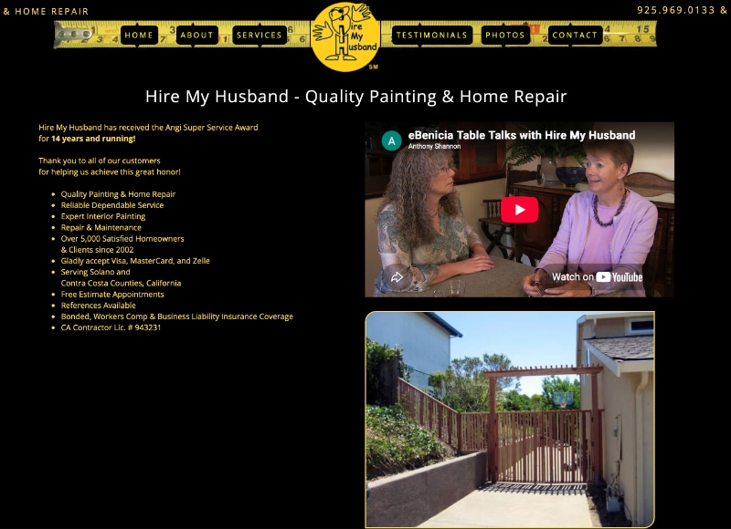 Hire My Husband website